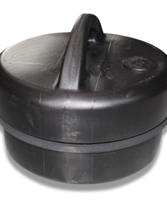 Vent plug DN300 black for tier connection piece